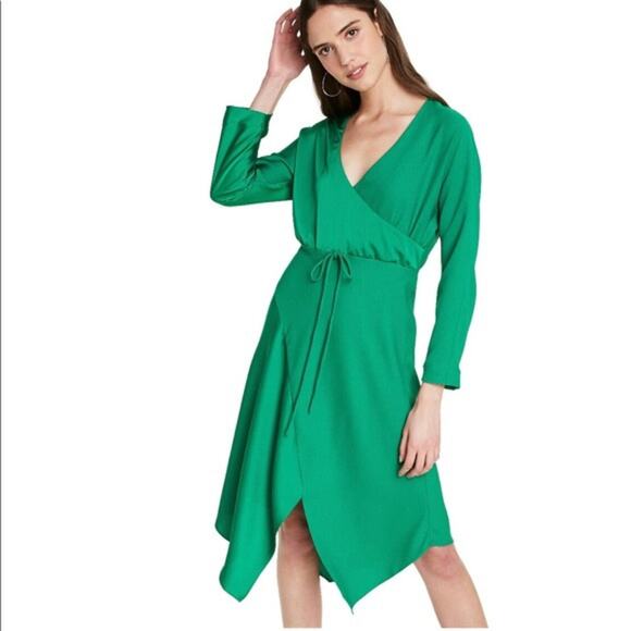 NWT Cushnie for Target Green Asymmetrical Dress - Picture 1 of 5